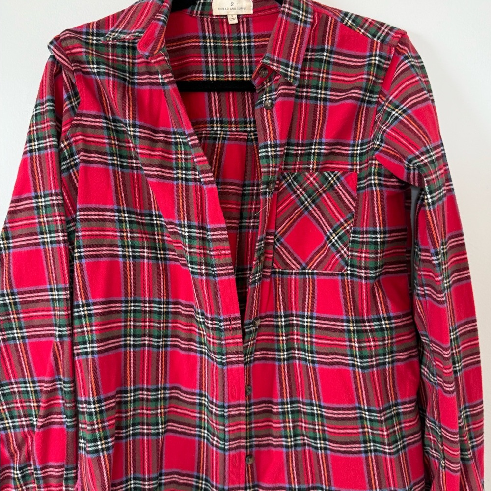 Classic Red Plaid Shirt